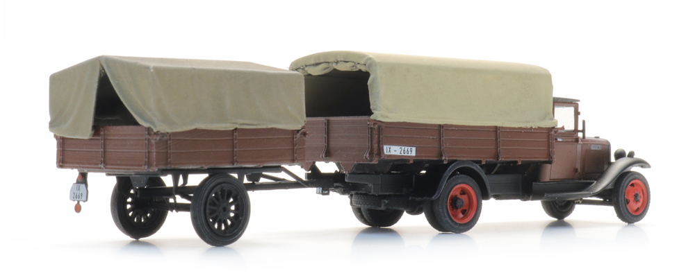 Artitec 387.628 Opel Blitz 6 Pritschenwagen und Anhänger