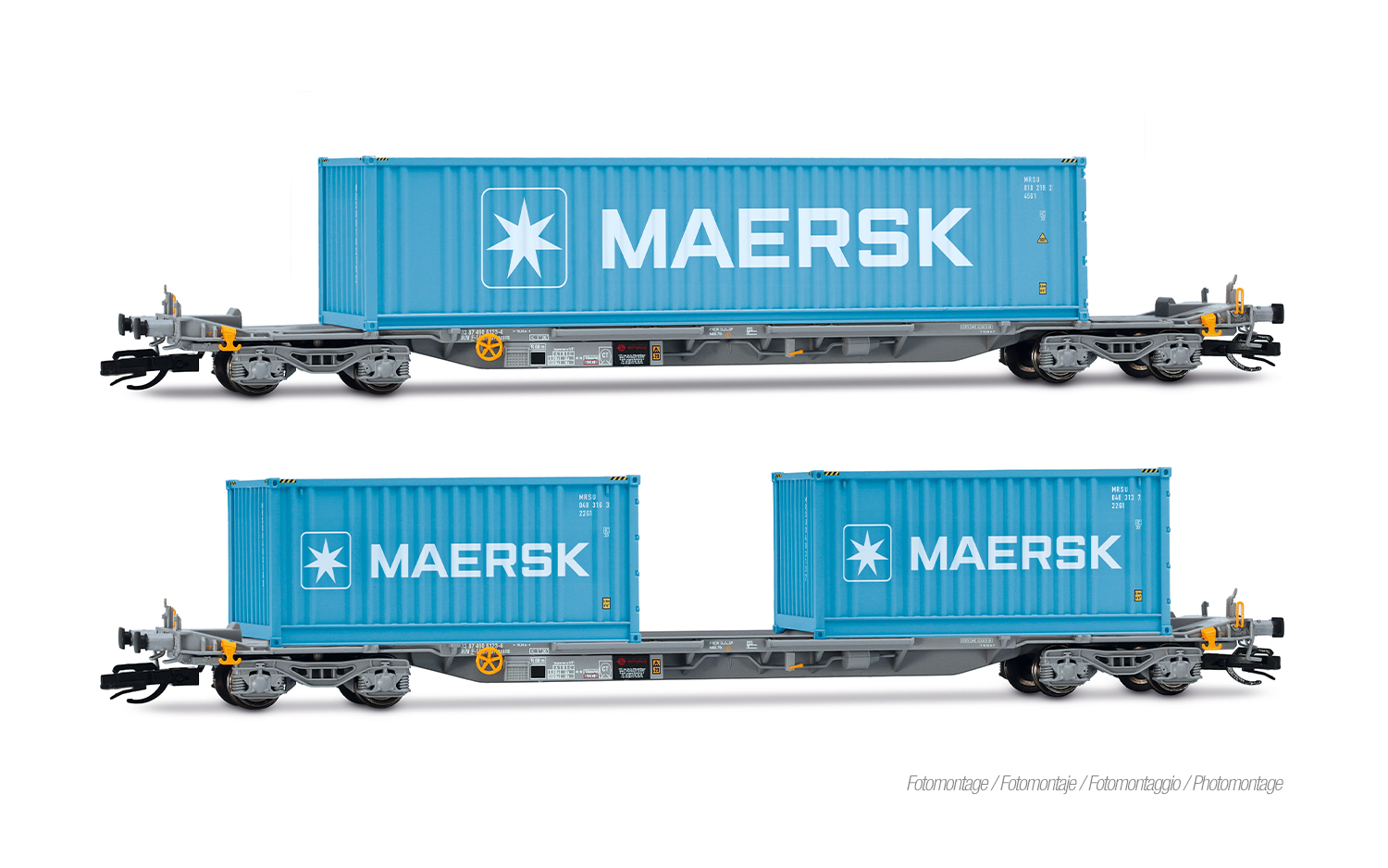 HN9765 MAERSK Containerwagen-Set 2-tlg. Ep.6