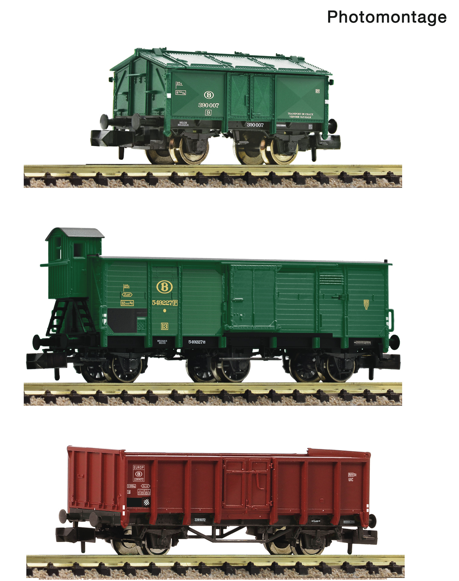 6660077 SNCB Güterwagen Set 3tlg. Ep.3