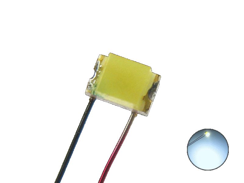 50258 LED SMD 0805 mit Lackdraht kaltweiß