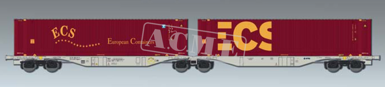 40499 ECS Containerwagen 90 Sggmrss Ep.5/6