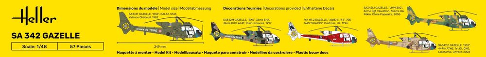 Heller 80486 SA 342 Gazelle