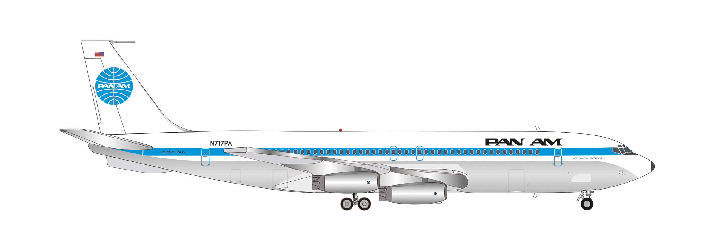 573696 Boeing 707-320 PanAm