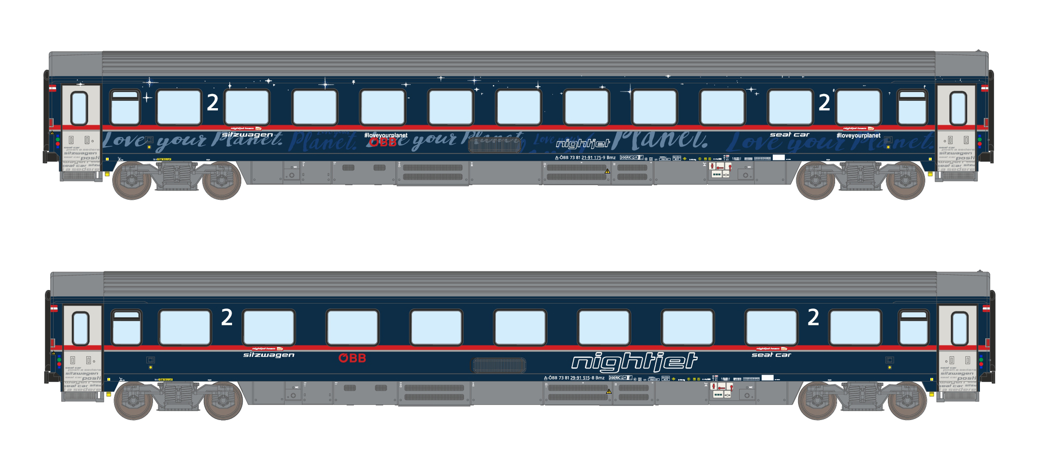 25900 ÖBB Nightjet Personenwagen-Set 2-tlg Ep6