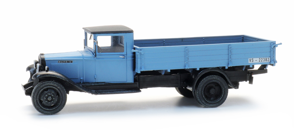 Artitec 387.627 Opel Blitz 6 Pritschenwagen hellblau