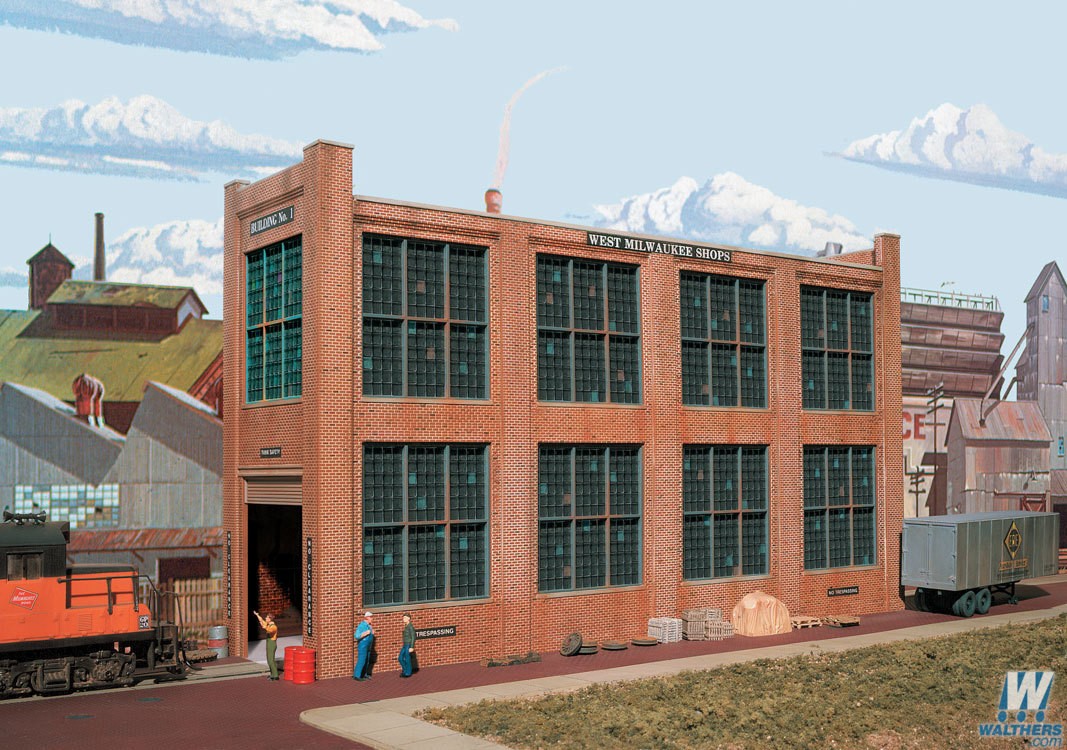 Walthers 3165 Shop Building No.1 Background Building