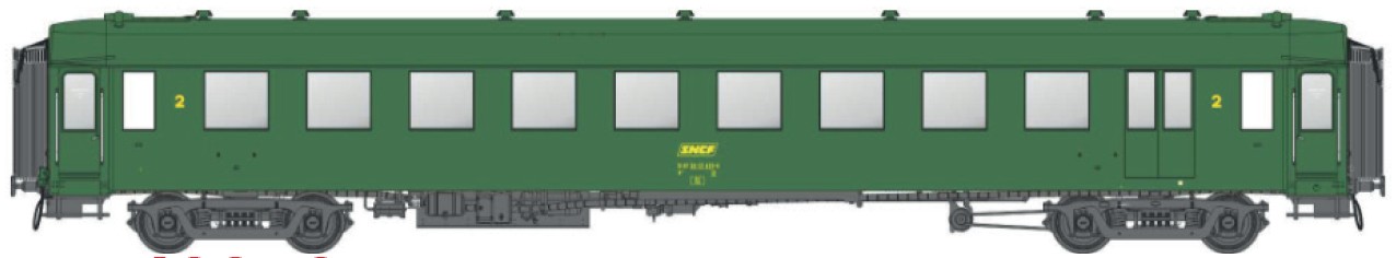 MW40959 SNCF Personenwagen OCEM B10 2.Kl. Ep.4a
