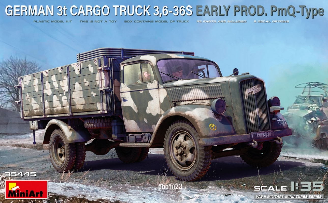 35445 German 3t Cargo Truck 3,6-36S.