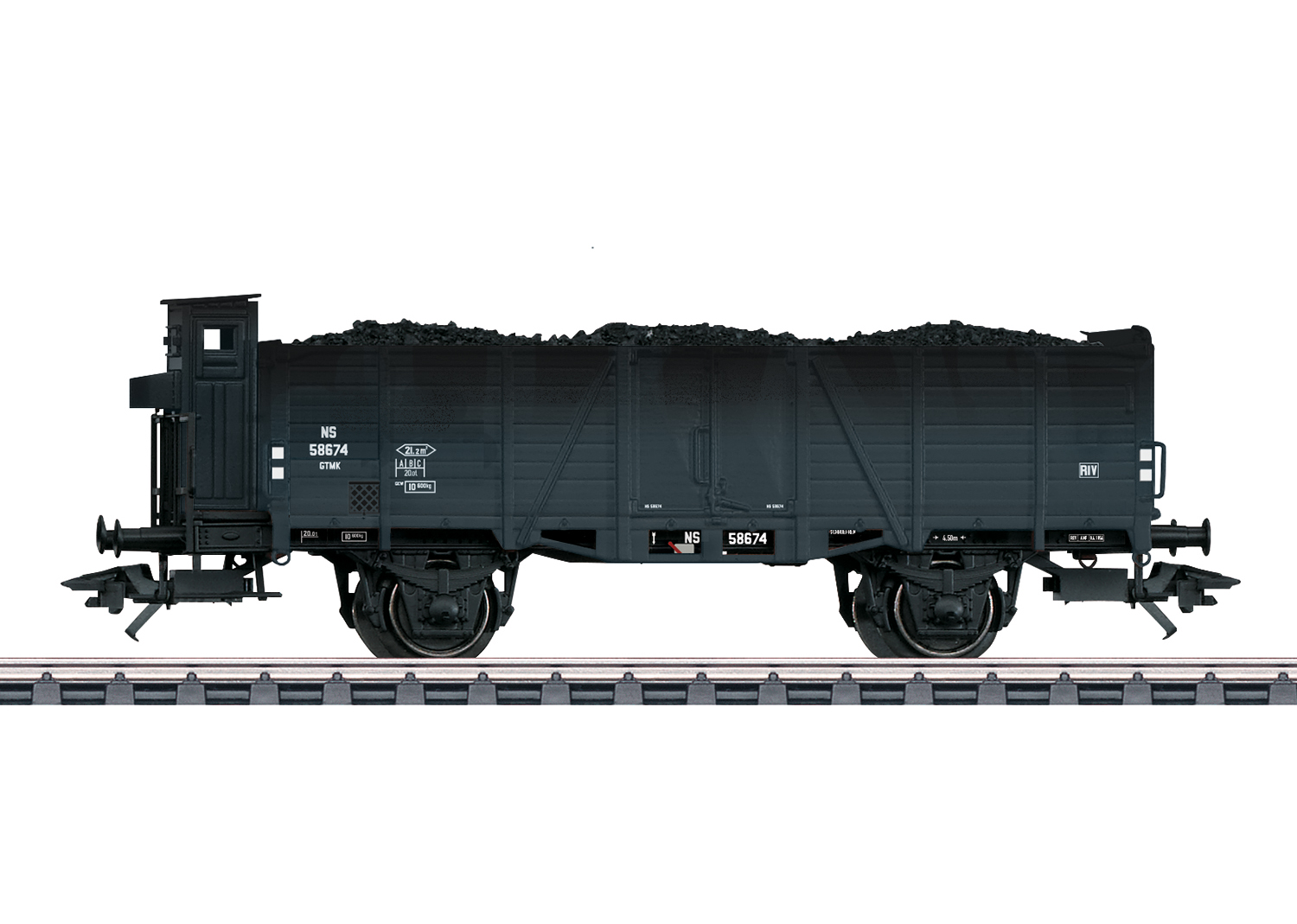 46053 NS offener Güterwagen 2-achs Ep.3