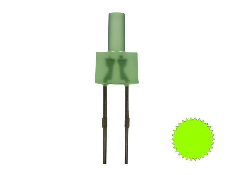 50798 Tower LED lang 2mm grünlich / gelbgrün