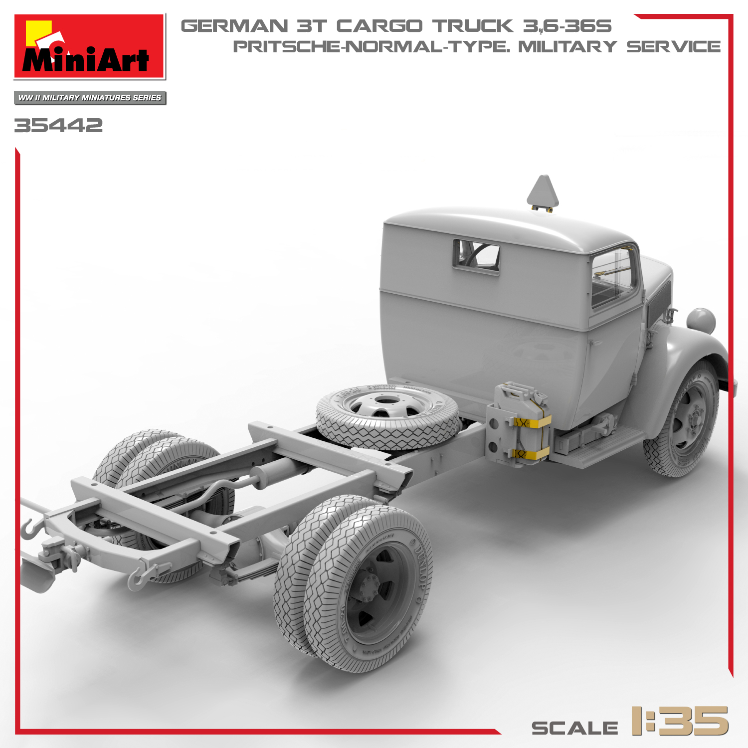 MiniArt 35442 German 3t Cargo Truck 3,6-36S.