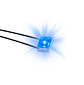 3564 LED blau mit angelöteten Kabeln, 5 Stück