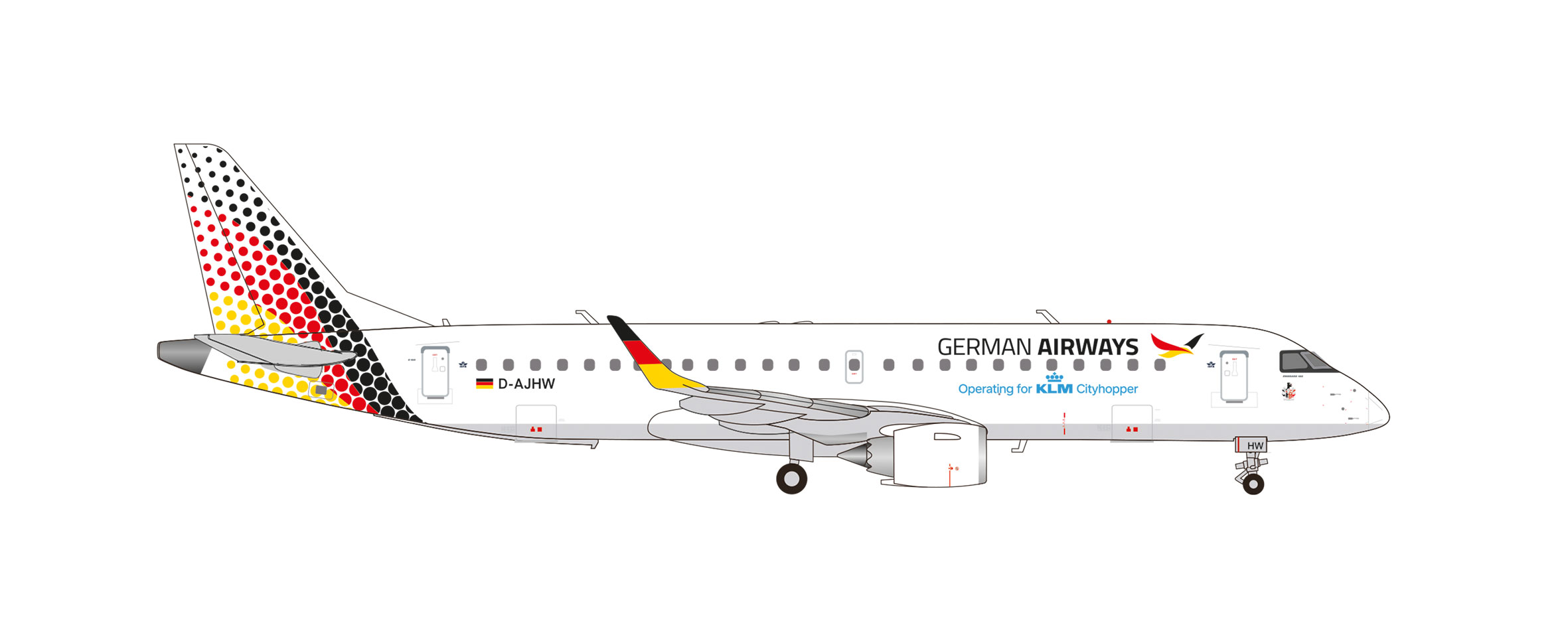 573924 Embraer E190 German Airways