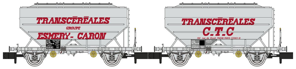 NW-317 SNCF Getreidewagen-Set 2-tlg. Ep.4
