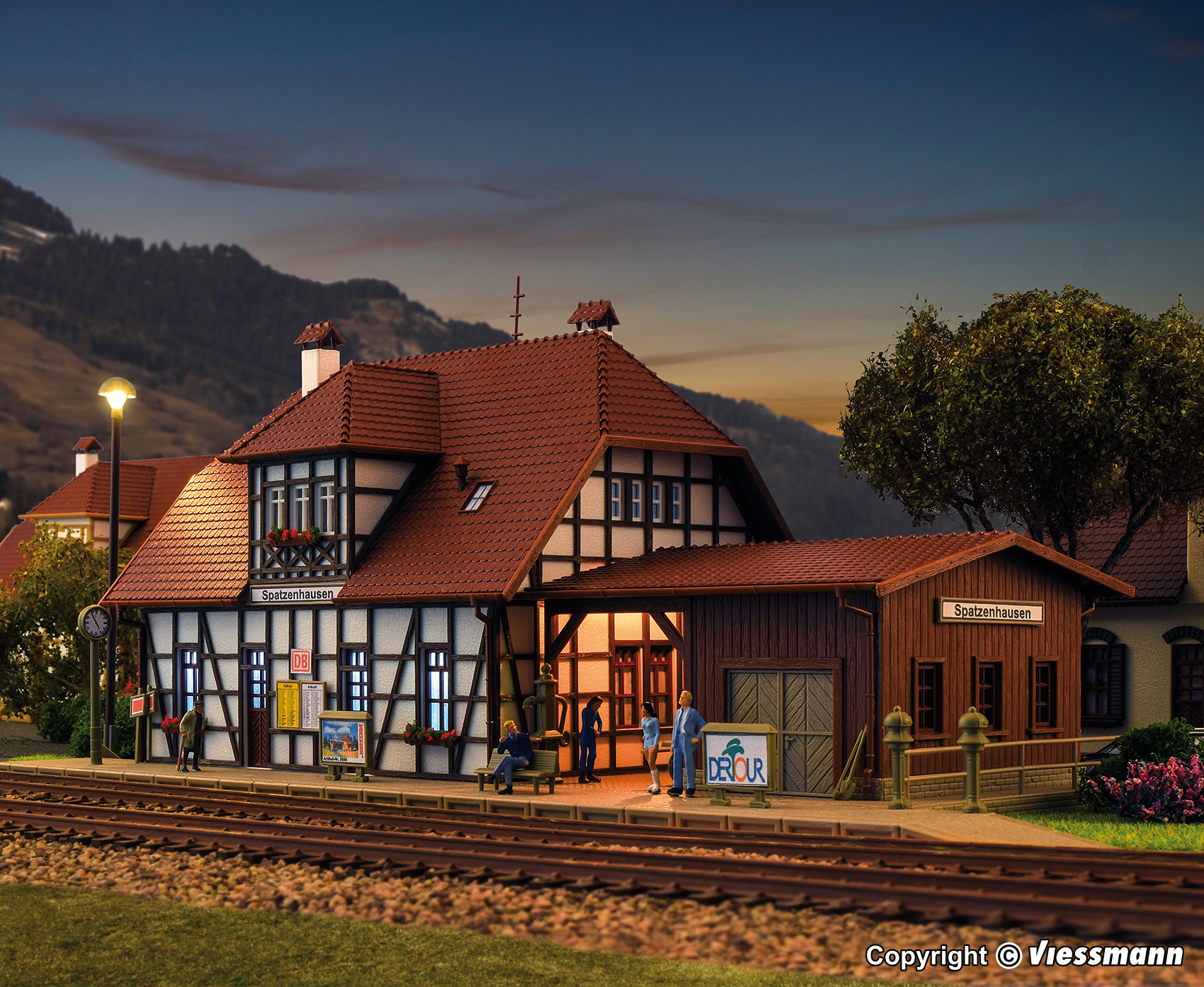 43501 Bahnhof Spatzenhausen