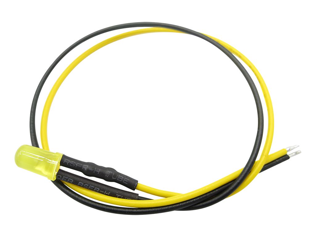 51243 10 Stück LED 5mm eingefärbt mit Anschlu