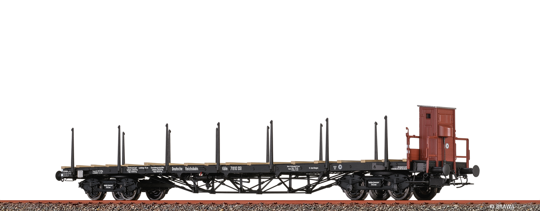 Brawa 51341 DRG Güterwagen Schienenwagen Ep.2