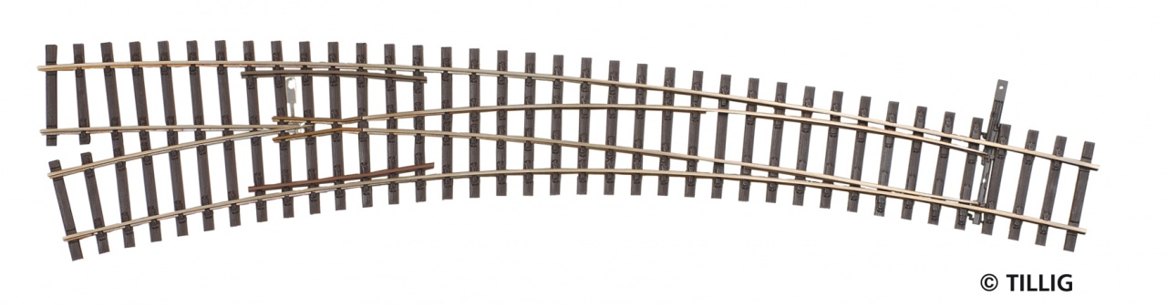 85374 Hand-Innenbogenweiche links 17°/29°