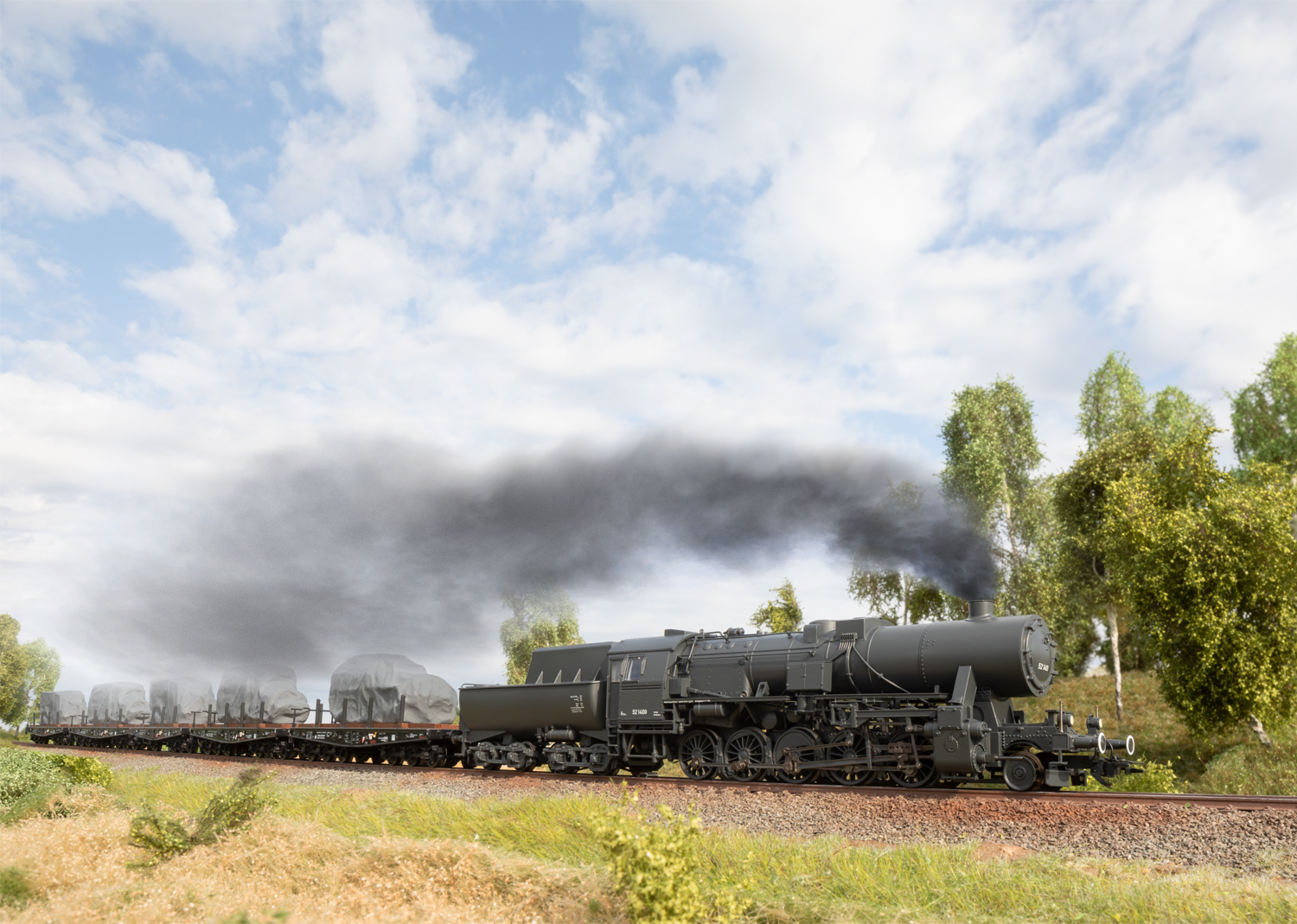 39532 DR Güterzug-Dampflok BR 52 Ep.2