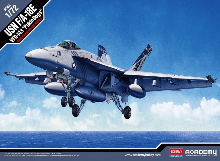 12547 USN F/A-18E 'VFA-143 PUKIN DOGS'