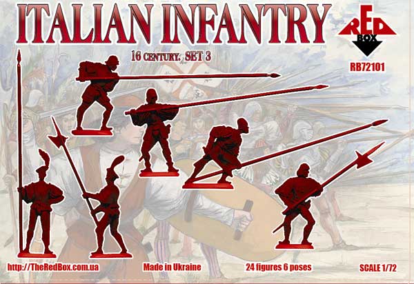 RB72101 Italian Infantry (Pike) . Set 3. 16 cent