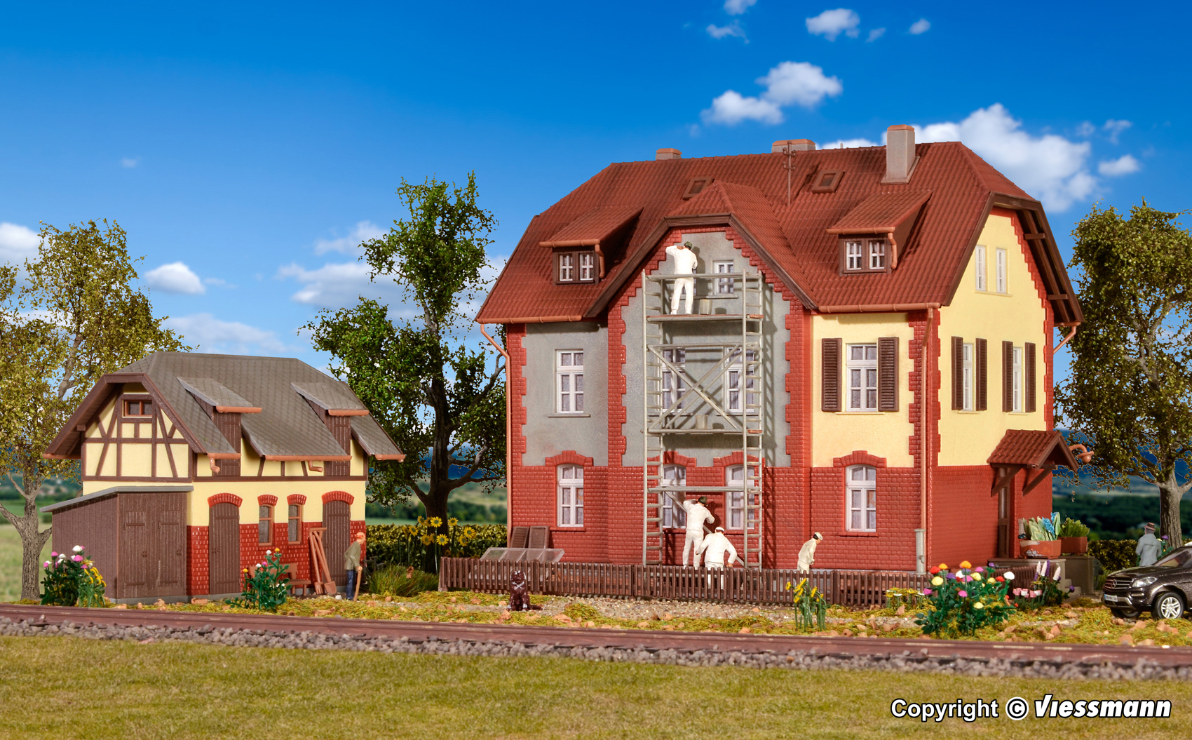 39315 Eisenbahner Wohnhaus mit Nebengebäude