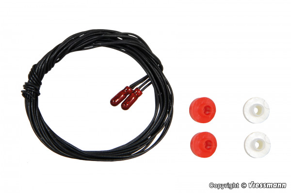 3508 2 Glühlampen, rot, 16 V