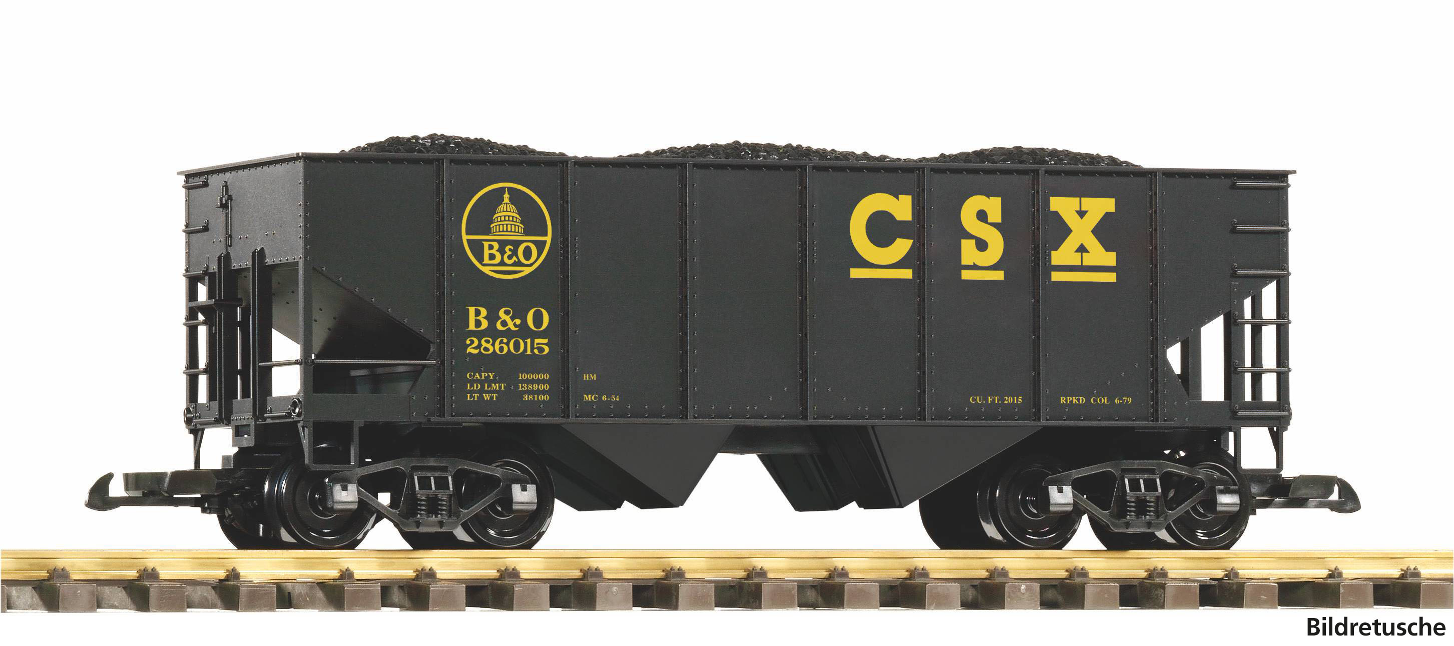 38973 CSX / B&O Schüttgutwagen mit Kohleladung