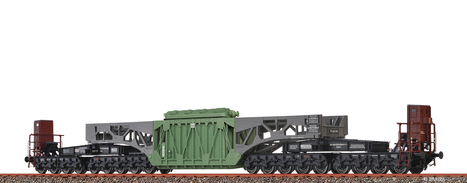 Brawa 51273 DRG Schwerlastwagen SSt125 "RWE" Ep.2 AC