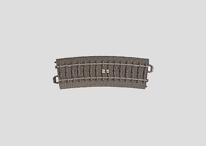 24294 Schaltgleis gebogen R2=437,5mm 15°