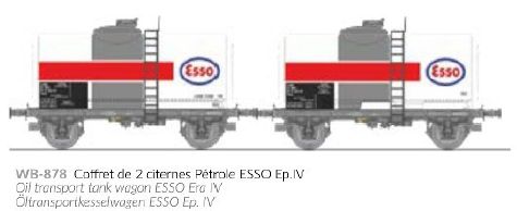 WB-878 SNCF ESSO Kesselwagen-Set 2-tlg. Ep.4