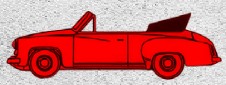 27051 Wartburg 311 Cabrio rot