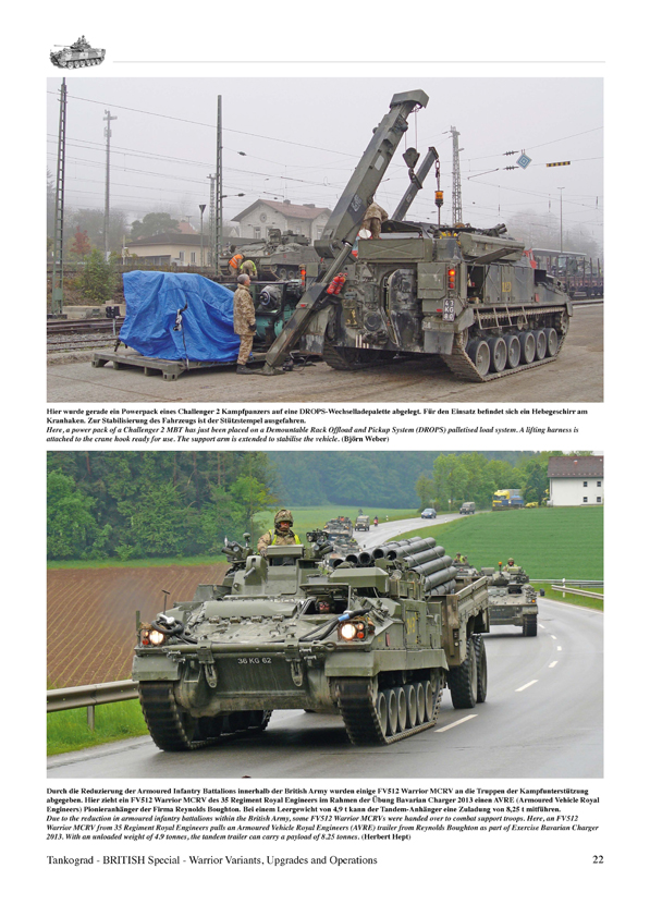 Tankograd TG9036 WARRIOR Varianten - Einsätze