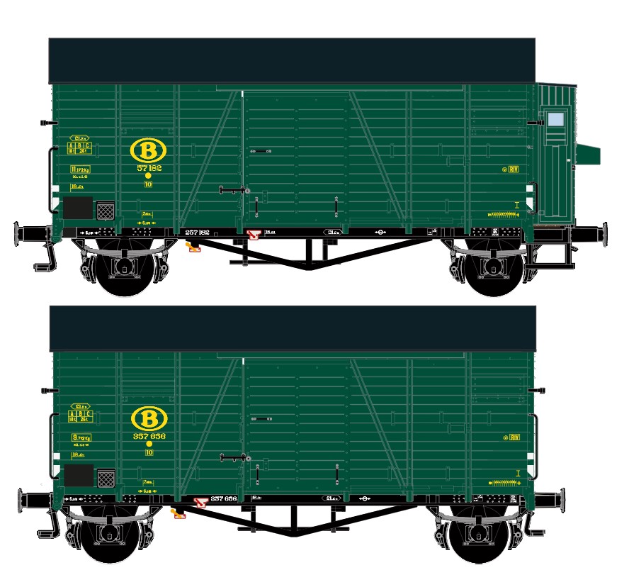 20795 SNCB ged. Güterwg. Oppeln Set 2tlg. Ep.3