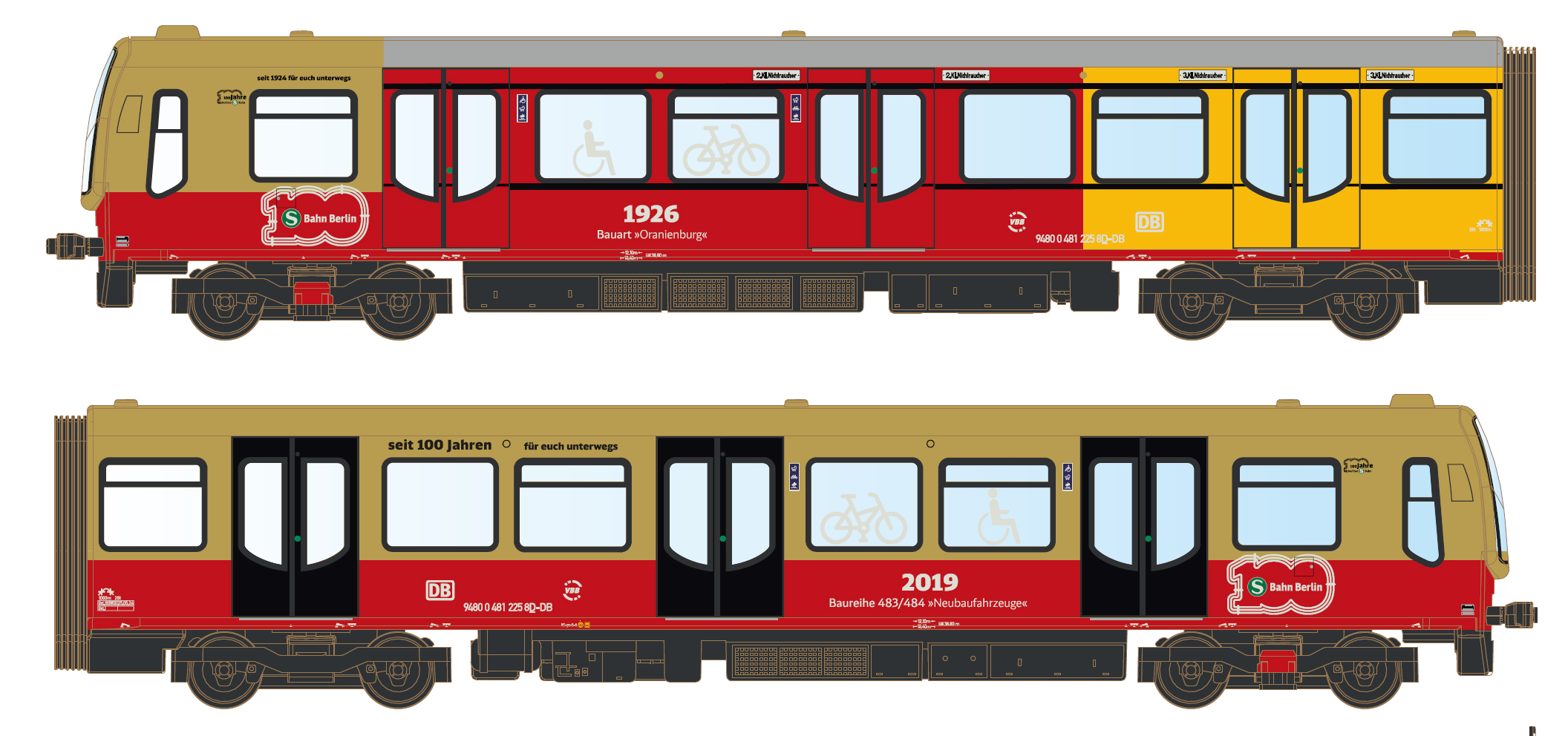 90487 Standmodell BR 481 DBAG/S-Bahn Berlin
