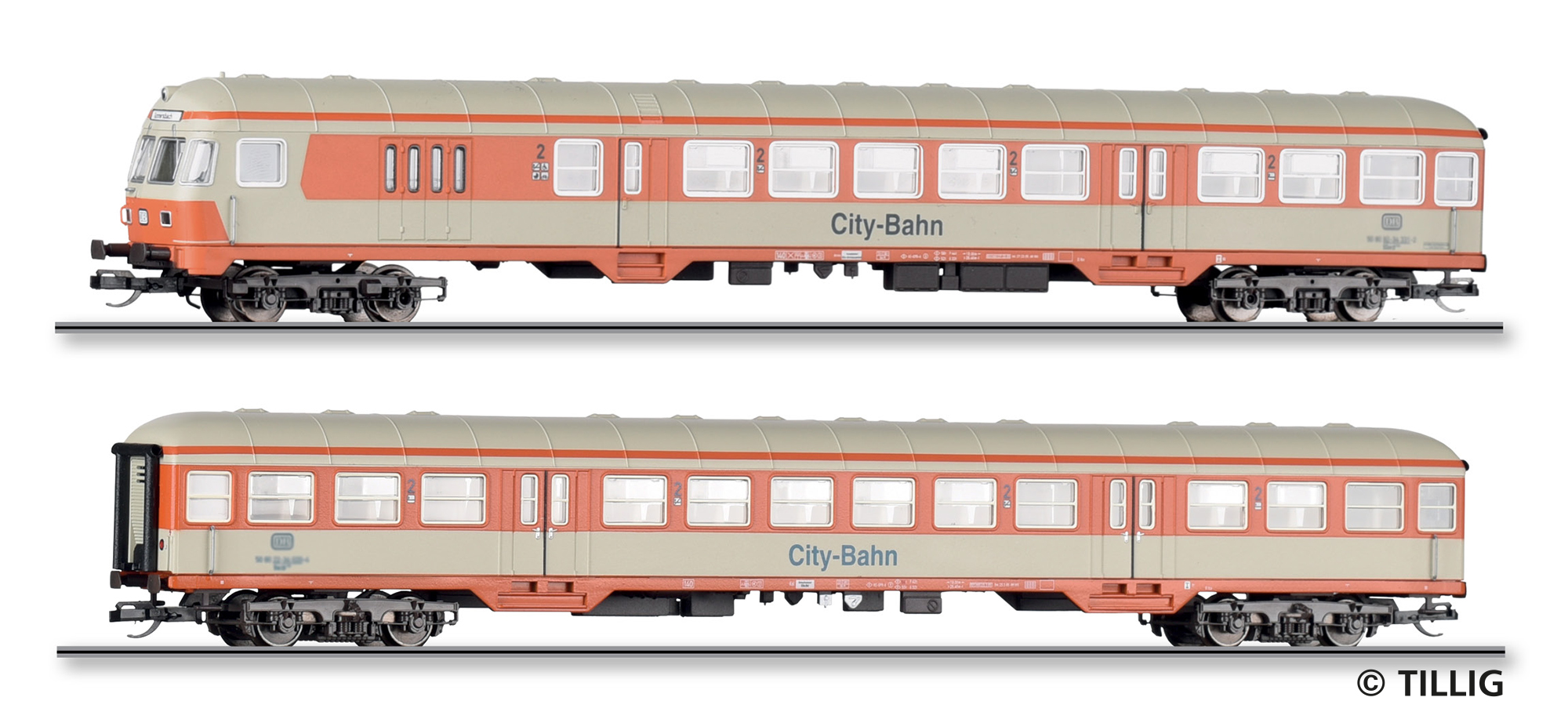 01127 DB City-Bahn Reisezugwagen-Set 2-tlg Ep4