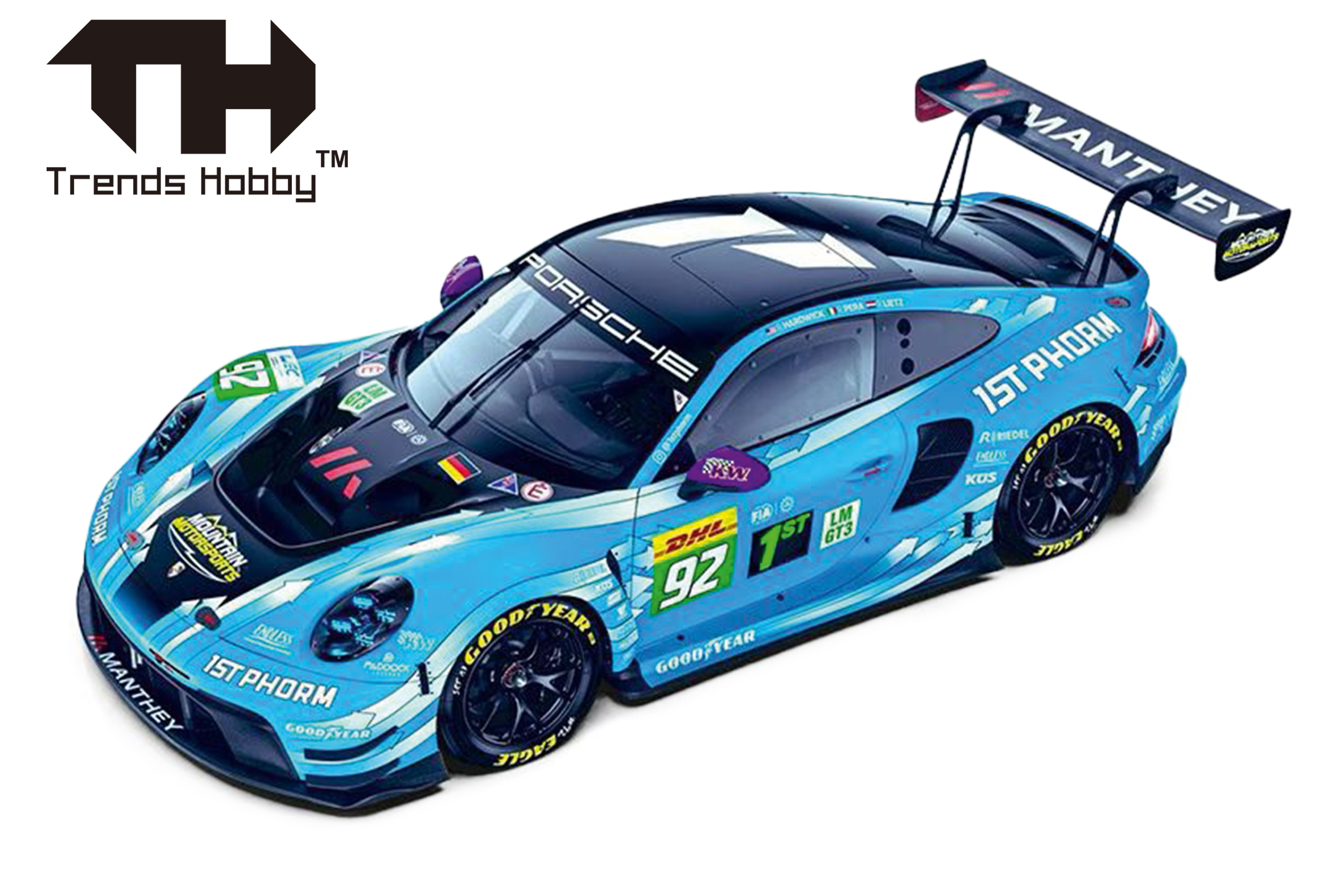 864TH000005 Trends Hobby: Porsche 911 GT3 R #92