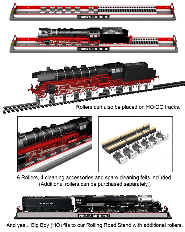 PRR-H0-01 Rollenprüfstand 500 mm Spur H0/00