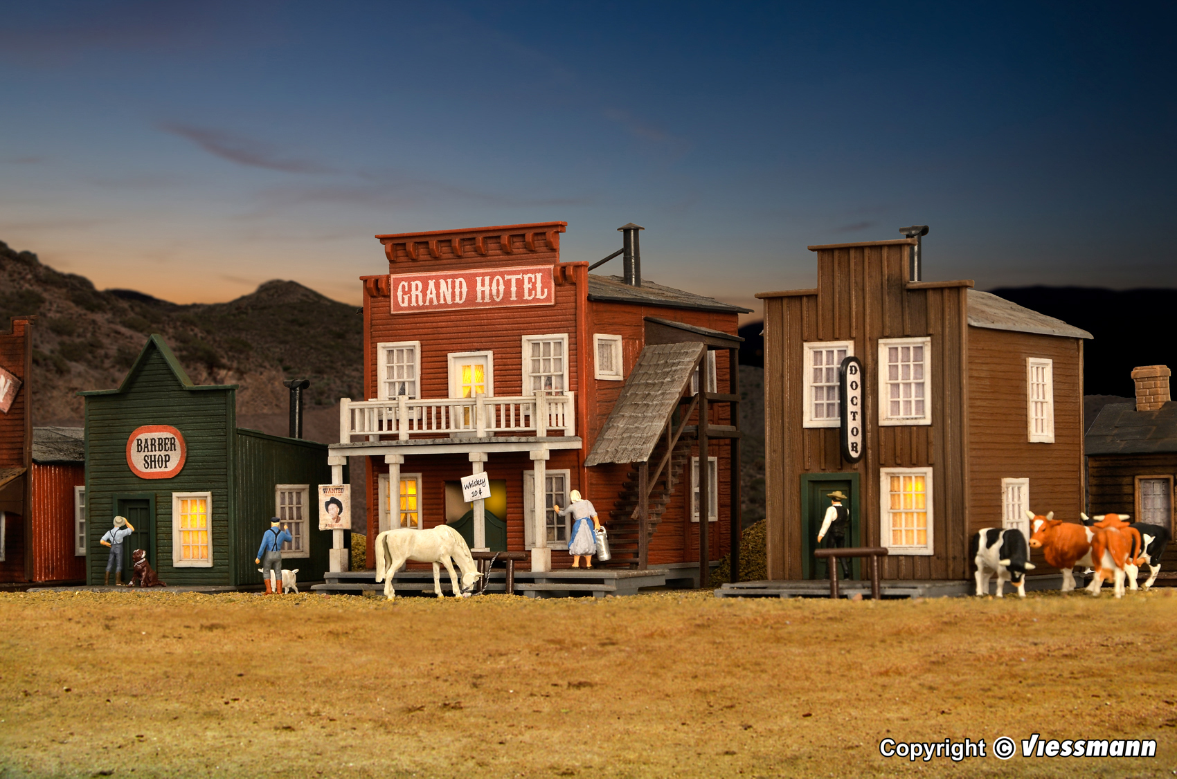 Kibri 38501 Westernhäuser Ensemble Hotels