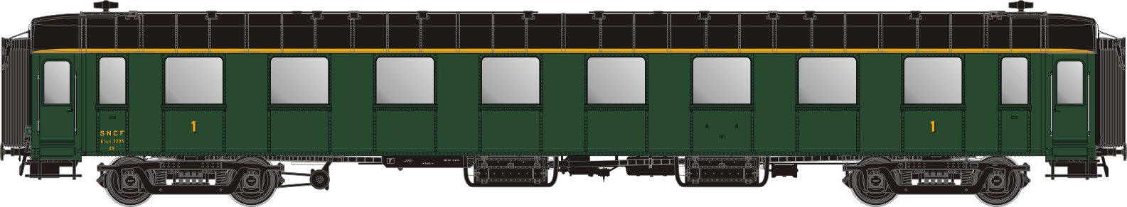 MW40918 SNCF Personenwagen A8 OCEM 1.Kl. Ep.3c