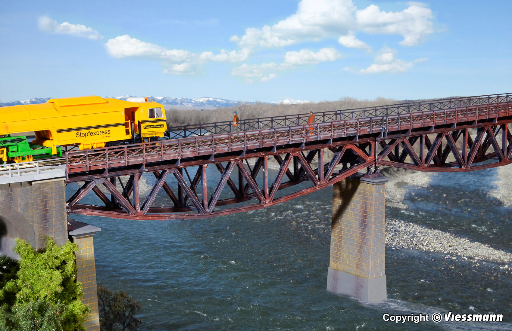 Kibri 39703 Stahlunterzugbrücke, eingleisig