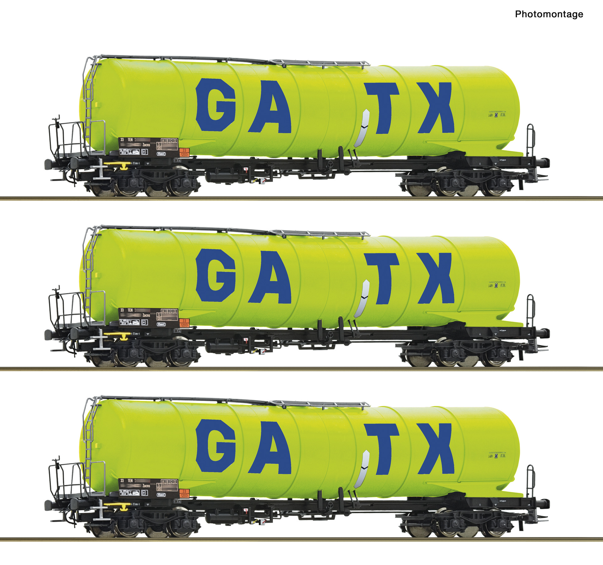 Roco 6600277 GATX Kesselwagen Set 3tlg. Ep.6