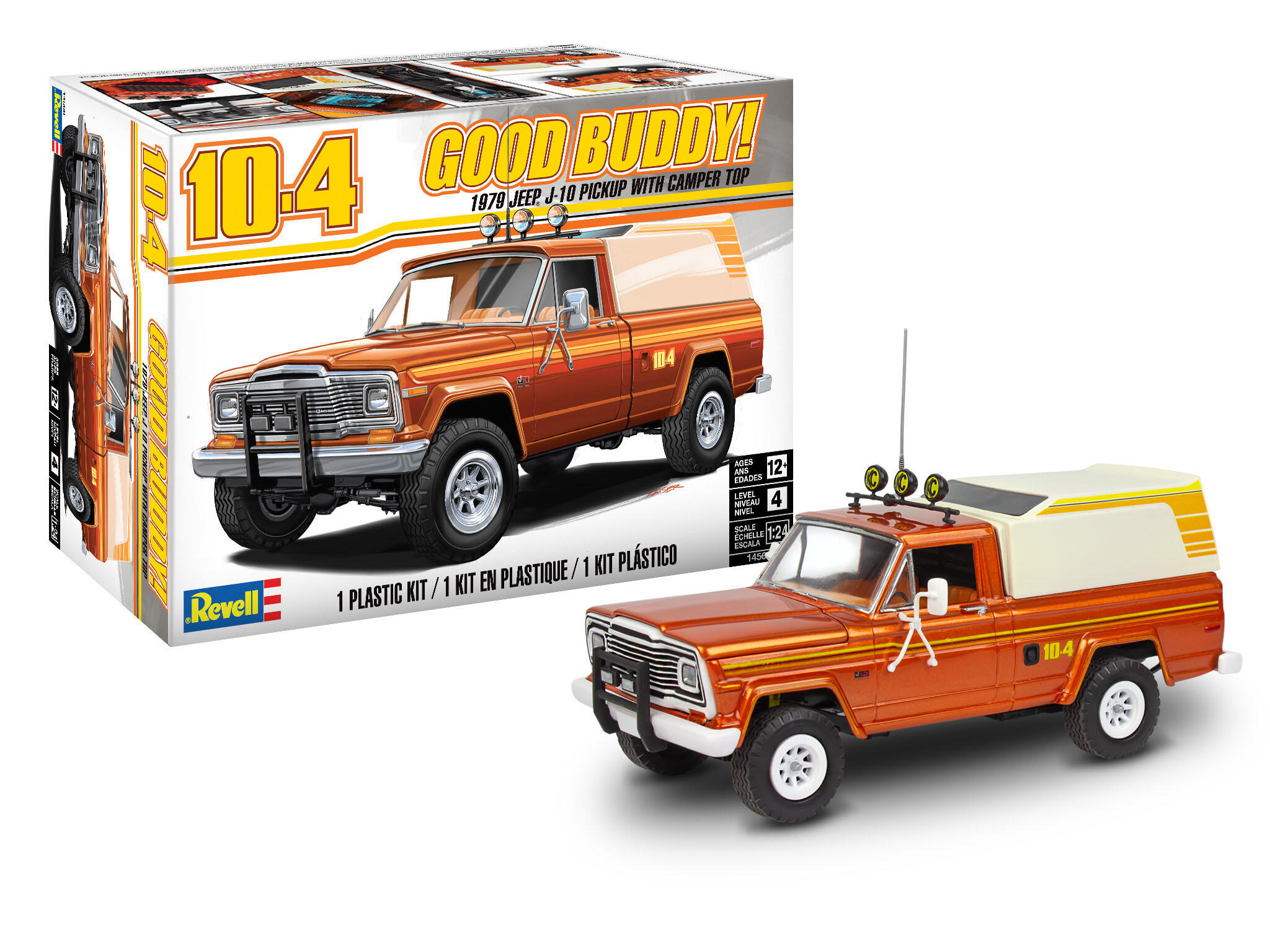 14568 Jeep J-10 pickup with camper