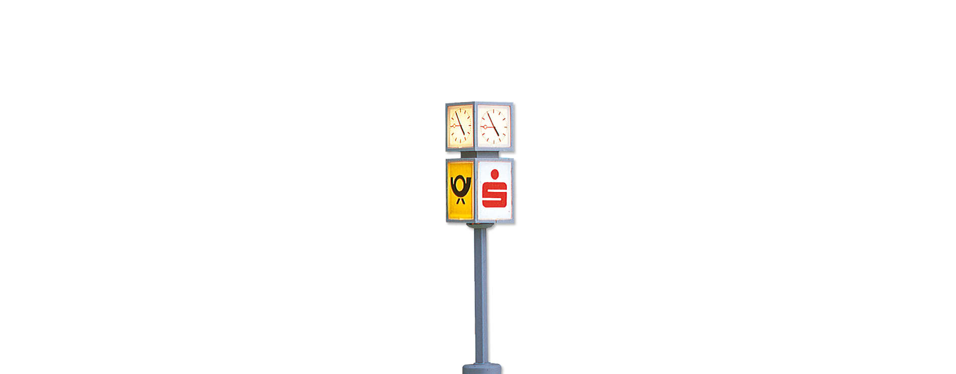 5294 Uhr mit Werbewürfel
