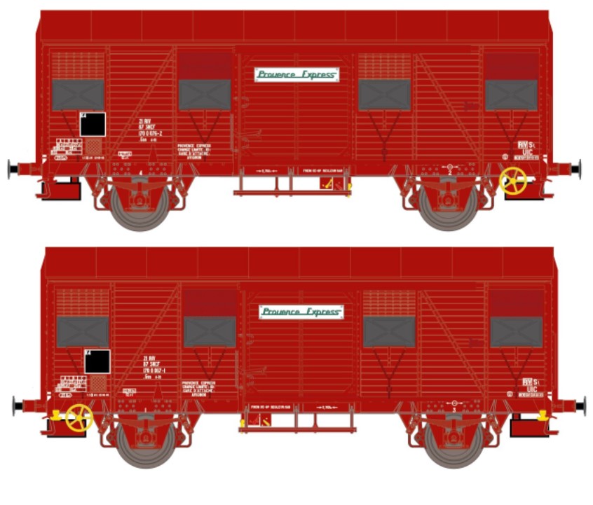20926 SNCF ged. Güterwg. Gss4 Set 2-tlg. Ep.4