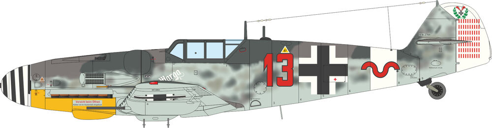 Eduard 82167 Bf 109G-6 - Profi-Kit
