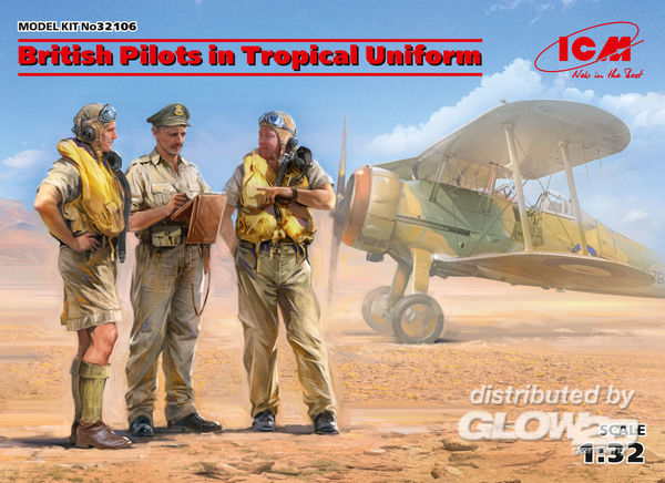 32106 British Pilots in Tropical Uniform