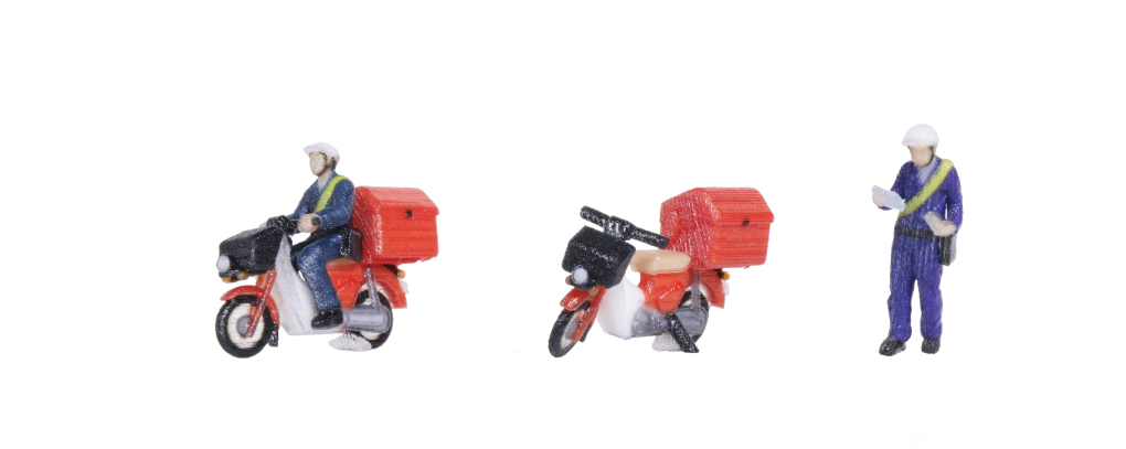 24-2201 2er Set Postbooten mit Motorroller