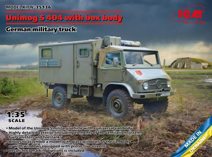 35136 Unimog S 404 mit Kofferaufbau