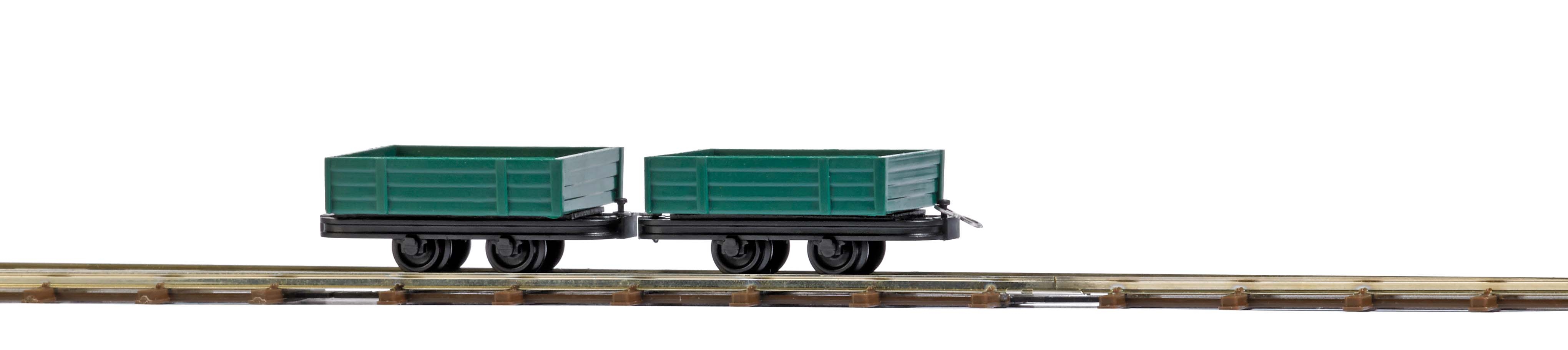 12206 Feldbahn offene Güterwagen-Set 2-tlg